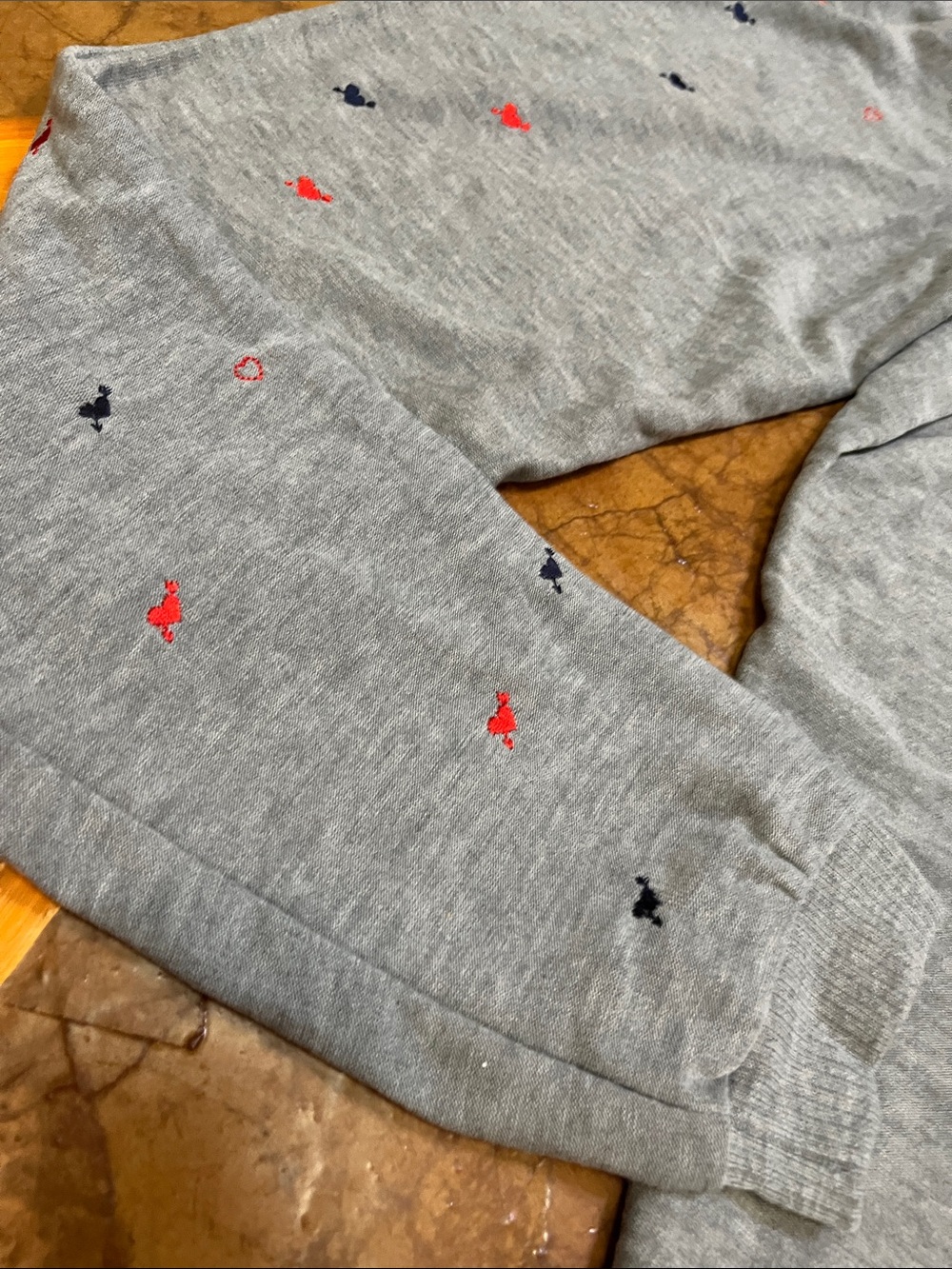NEW Chaser Hearts and Arrows Grey Jogger Sweatpants Sz Small Womens - Picture 10 of 10